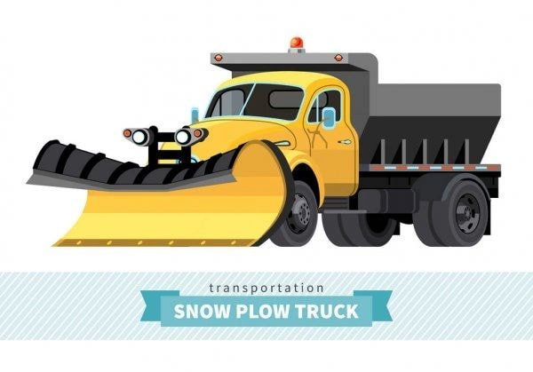 Yellow snow plow truck — commercial vehicle financing